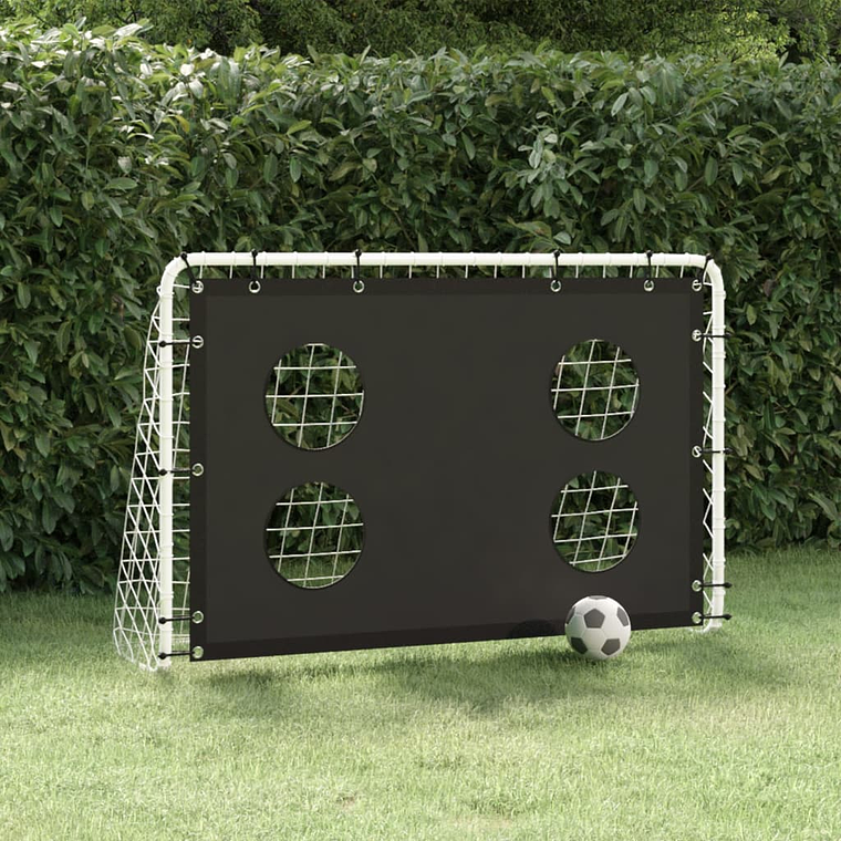 vidaXL Baliza de treino para futebol com rede 184x61x122 cm aço 1