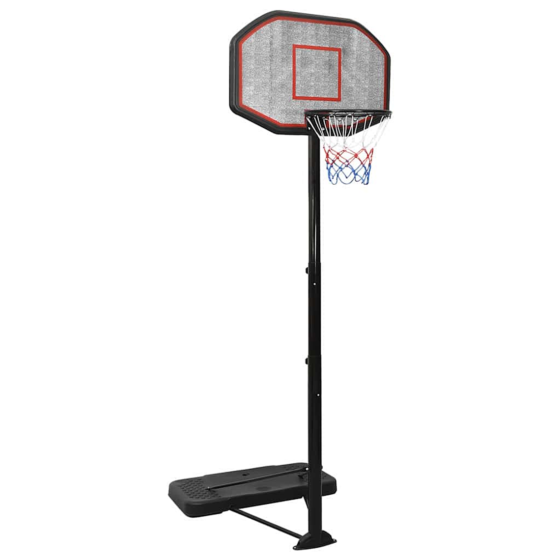 vidaXL Tabela de basquetebol 258-363 cm polietileno preto 1