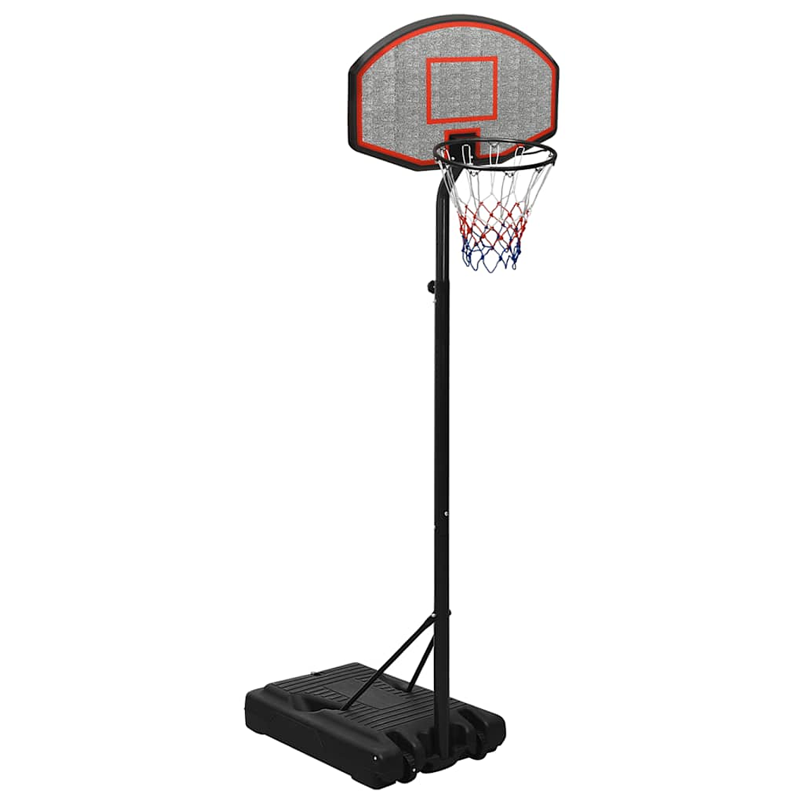vidaXL Tabela de basquetebol 237-307 cm polietileno preto 1
