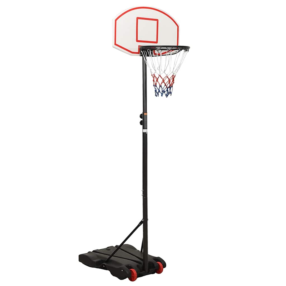 vidaXL Tabela de basquetebol 216-250 cm polietileno branco 1