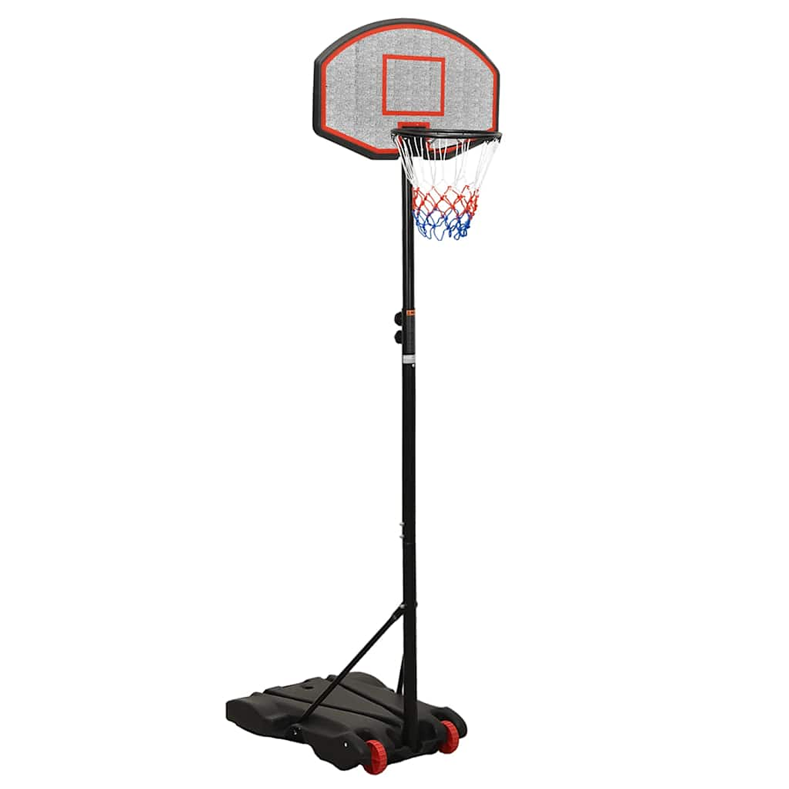 vidaXL Tabela de basquetebol 216-250 cm polietileno preto 1