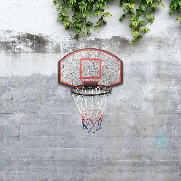 vidaXL Tabela de basquetebol 71x45x2 cm polietileno preto 1