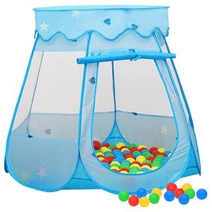 vidaXL Tenda de brincar infantil 102x102x82 cm azul 