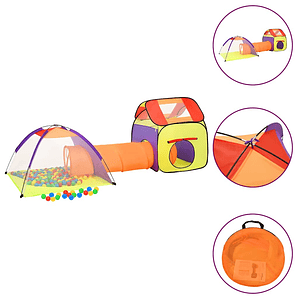vidaXL Tenda de brincar infantil 338x123x111 cm multicor