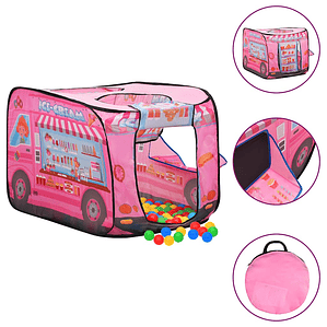 vidaXL Tenda de brincar infantil 70x112x70 cm rosa