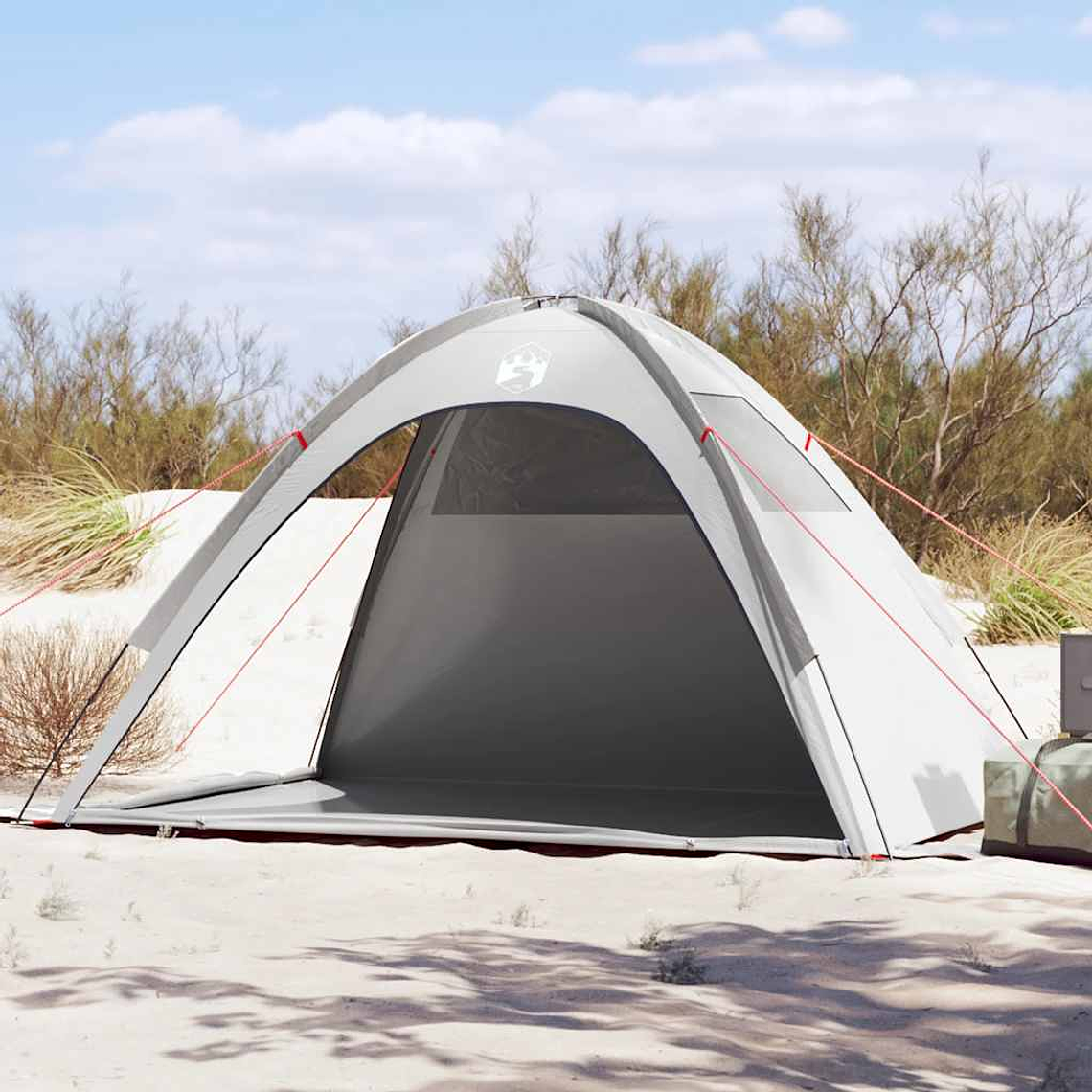 vidaXL Tenda de praia impermeável cinzento 1