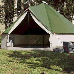vidaXL Tenda familiar tipi para 8 pessoas impermeável verde