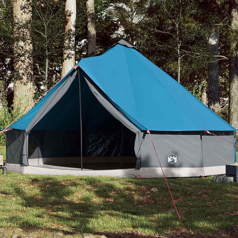 vidaXL Tenda familiar tipi para 12 pessoas impermeável azul 1