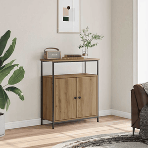 vidaXL Aparador 70x30x80 cm derivados de madeira carvalho artisiano