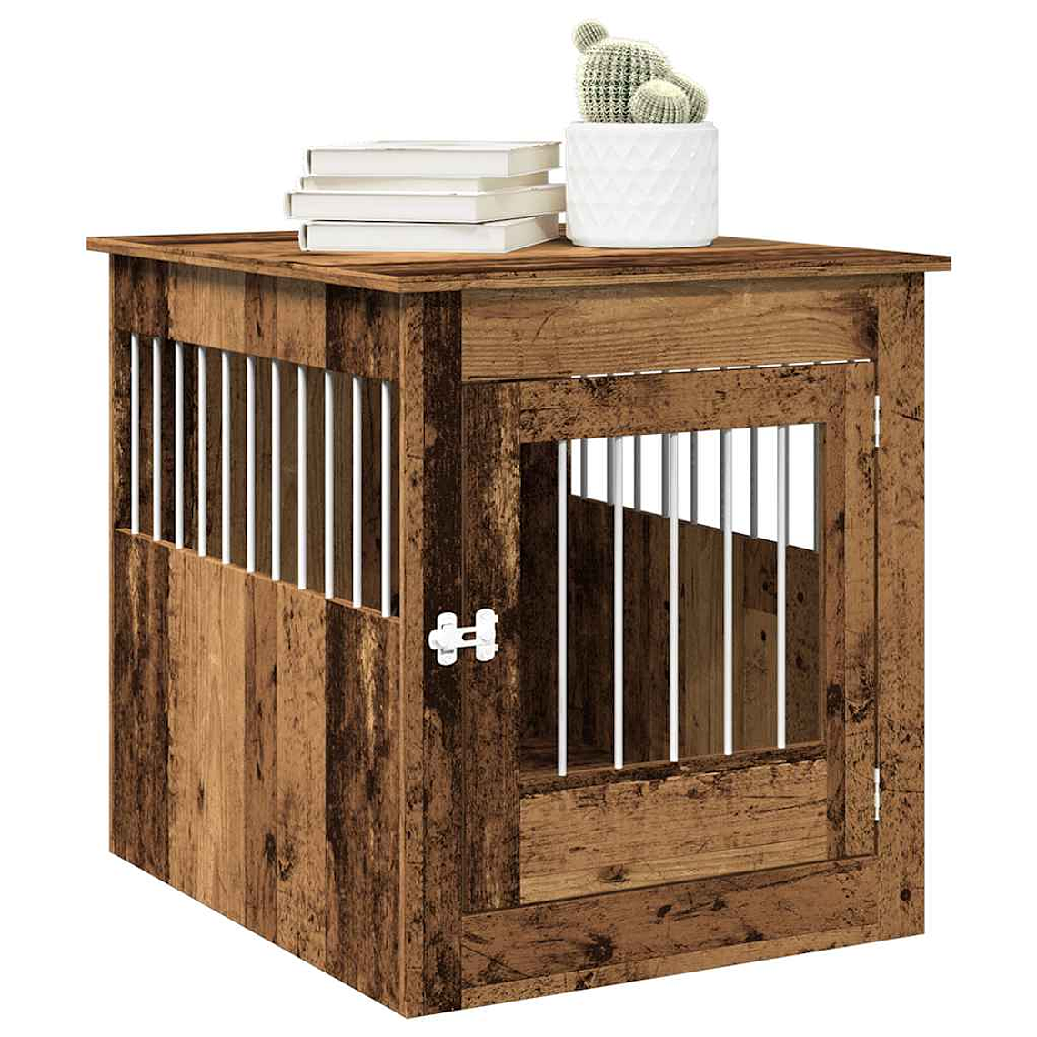 vidaXL Móveis para caixas para cães madeira velha 64,5x80x71 cm 1