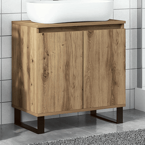 vidaXL Armário casa banho 58x33x60cm deriv. madeira carvalho artisiano