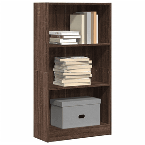 vidaXL Estante 60x24x109 cm derivados de madeira carvalho castanho