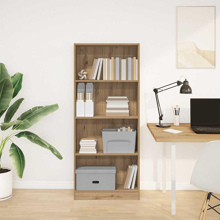 vidaXL Estante 60x24x143 cm derivados de madeira carvalho artisiano 1