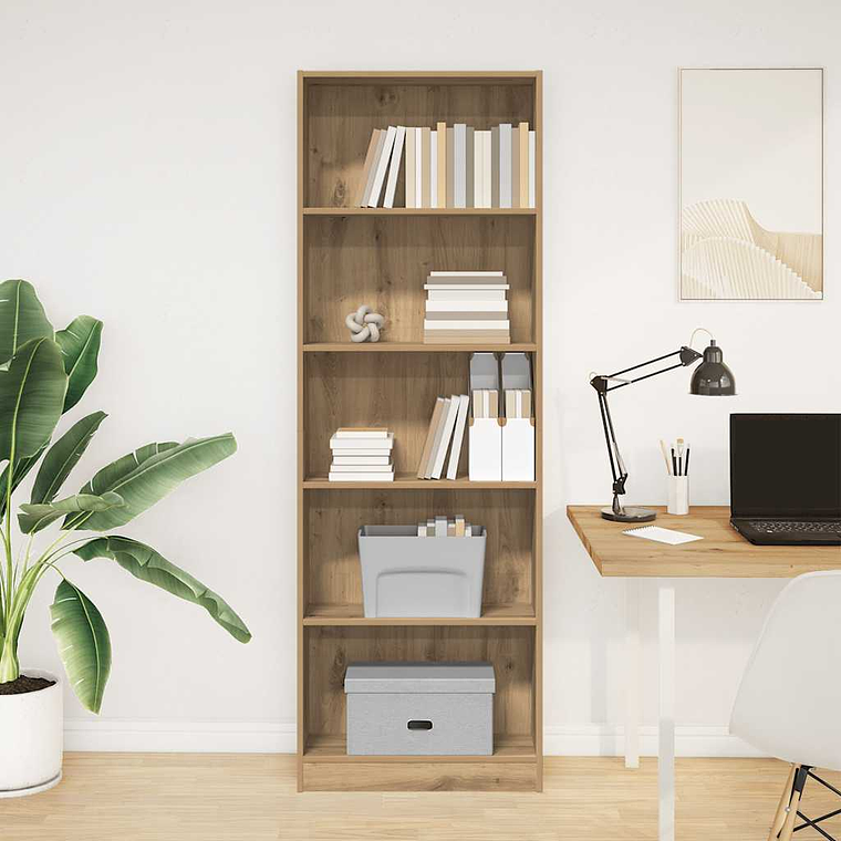 vidaXL Estante Artisian Carvalho 60x24x176 cm Madeira Engenheirada 1