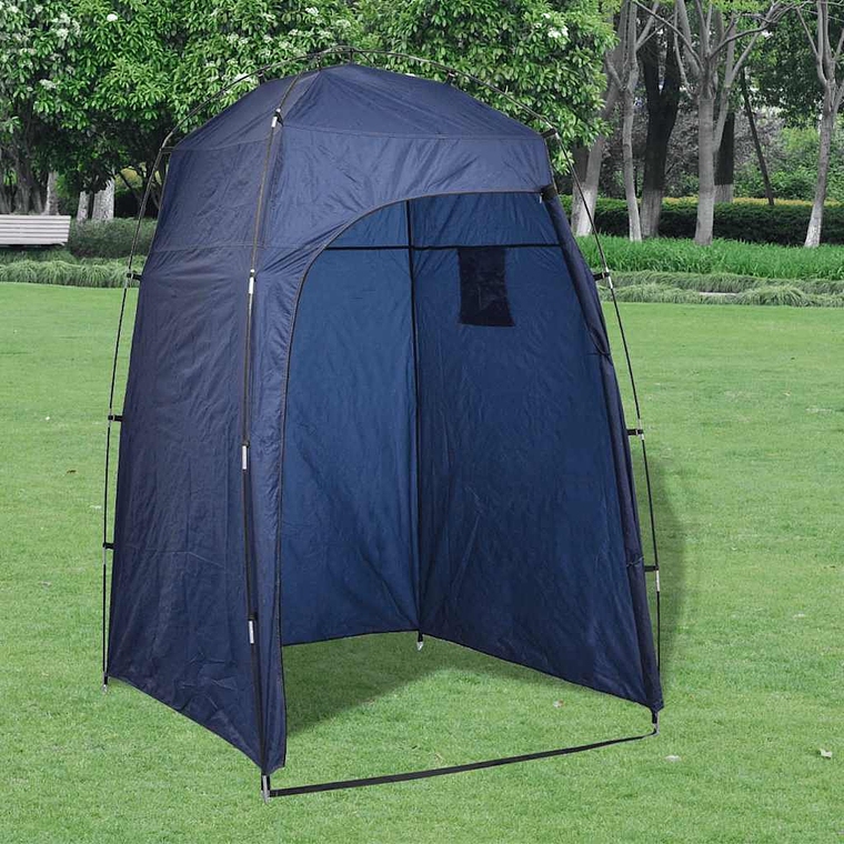 vidaXL Tenda WC/chuveiro/vestiário, azul 1