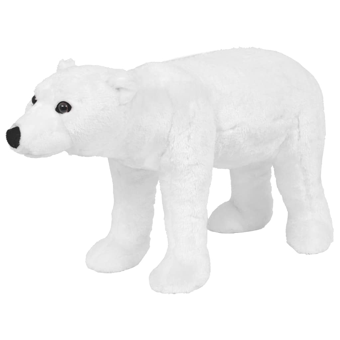 vidaXL Brinquedo de montar urso polar peluche branco XXL 1