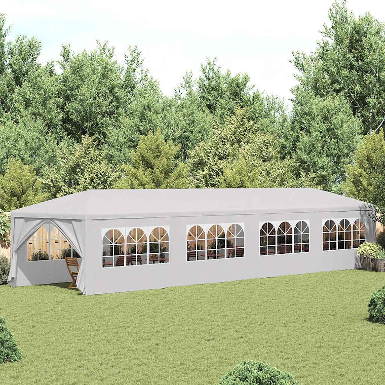 vidaXL Tenda de jardim 3x12 m branco 1