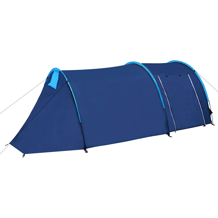 vidaXL Tenda de campismo 4 pessoas azul-marinho/azul-claro 1