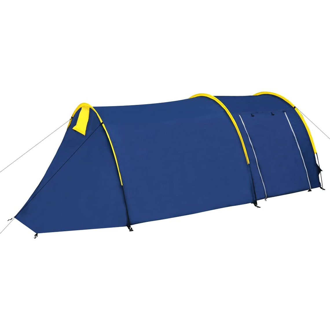 vidaXL Tenda de campismo 4 pessoas azul-marinho/amarelo 1