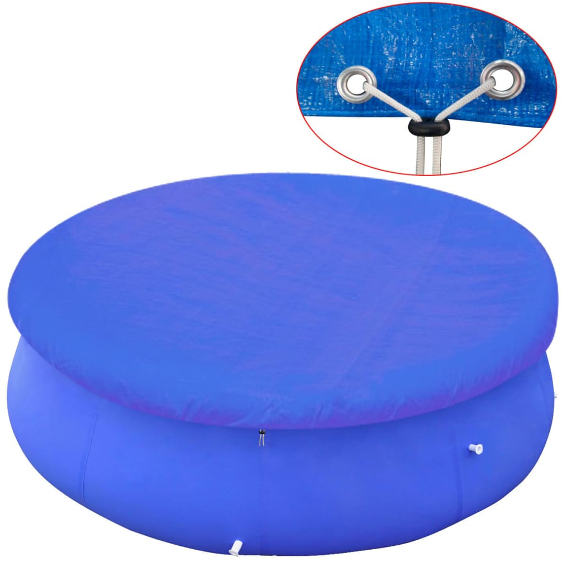 vidaXL Cobertura para piscina redonda acima do solo 450-457 cm 1