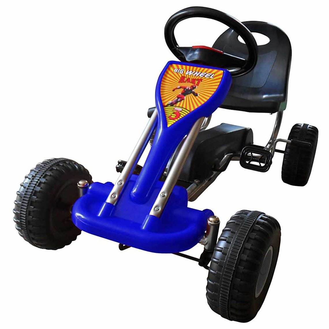 vidaXL Kart a pedais azul 1