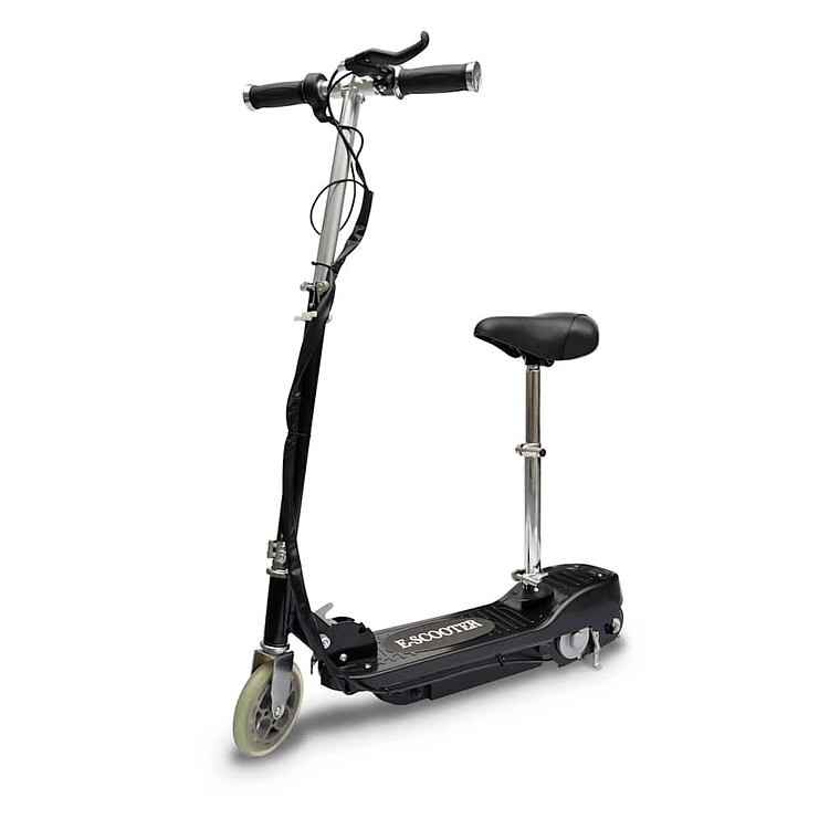 vidaXL Trotinete/scooter elétrica com assento 120 W preto 1