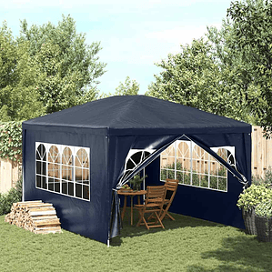 vidaXL Tenda para festas 3x4 m azul