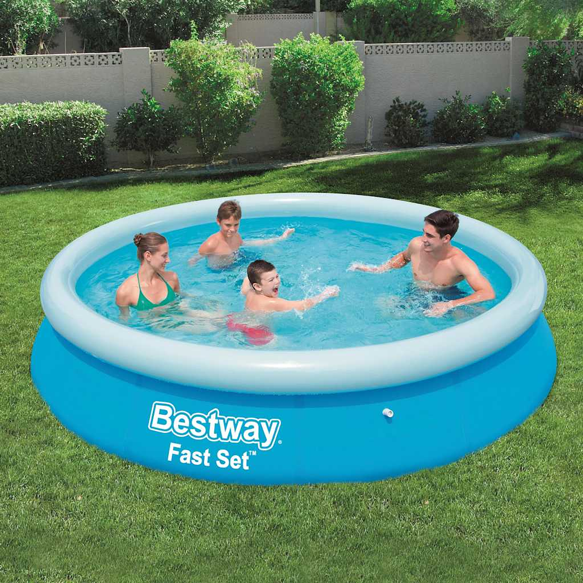 Bestway Fast Set Piscina insuflável redonda 366x76 cm 57273 1