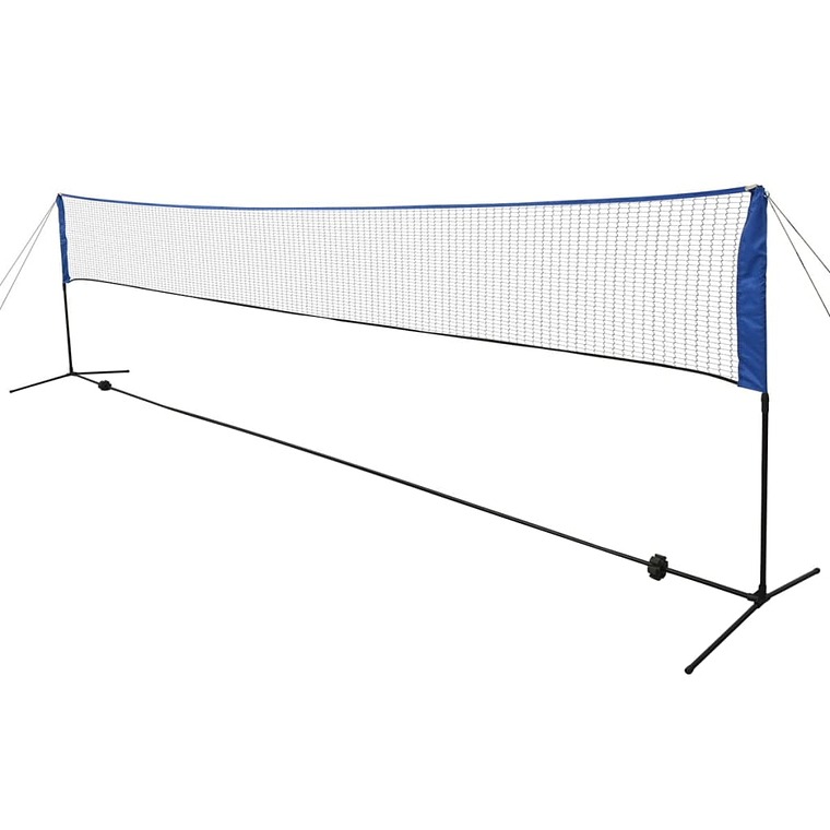 vidaXL Rede de badminton com volantes 600x155 cm 1