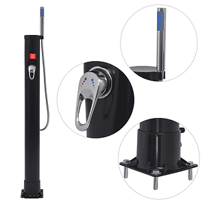 vidaXL Chuveiro solar 8 L PVC aço