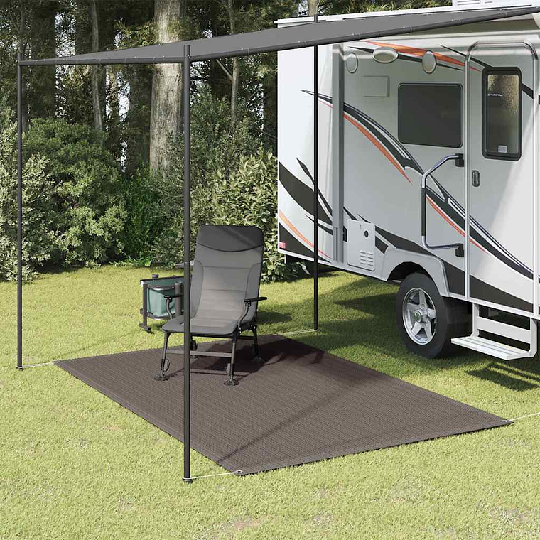 vidaXL Tapete de campismo para tenda 250x300 cm antracite 1