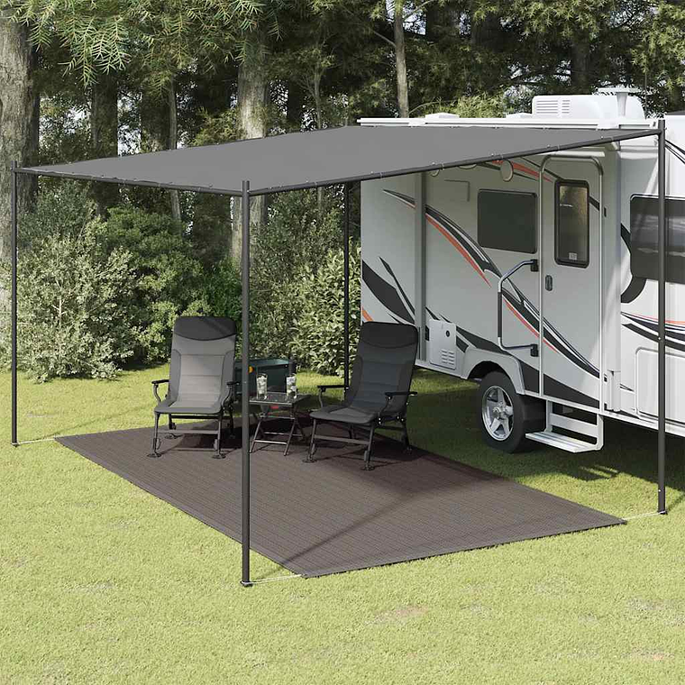 vidaXL Tapete de campismo para tenda 250x400 cm antracite 1