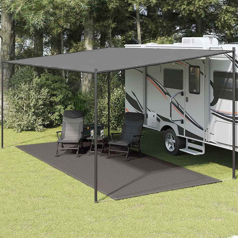 vidaXL Tapete de campismo para tenda 250x500 cm antracite 1