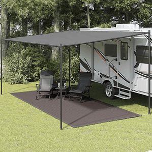 vidaXL Tapete de campismo para tenda 250x600 cm antracite