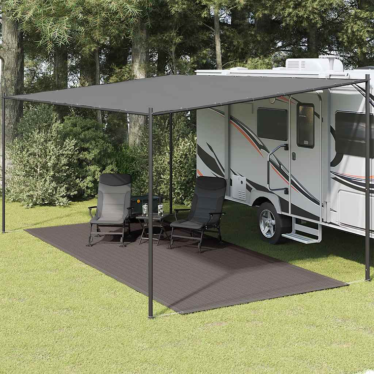 vidaXL Tapete de campismo para tenda 250x600 cm antracite 1