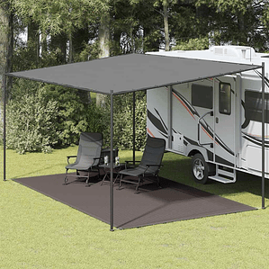 vidaXL Tapete de campismo para tenda 300x500 cm antracite