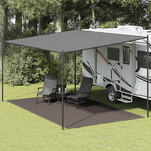 vidaXL Tapete de campismo para tenda 300x600 cm antracite