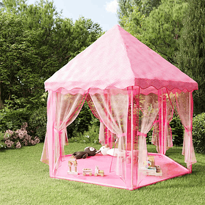 vidaXL Tenda de brincar princesa rosa  