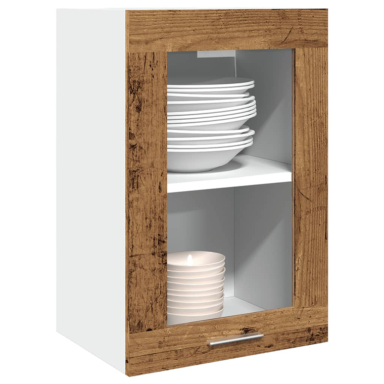 vidaXL Armário suspenso “Lyon” 40x31x60 cm madeira velha 1