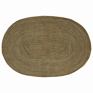 vidaXL Tapete Natural e Preto 152 x 245 cm Juta