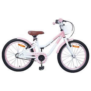 vidaXL Bicicleta Infantil 20 Polegadas para 6-11 Anos Rosa Claro