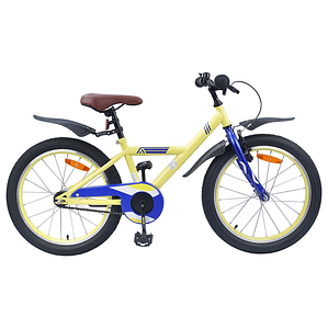 vidaXL Bicicleta Infantil 20 Polegadas para 6-11 Anos Amarelo