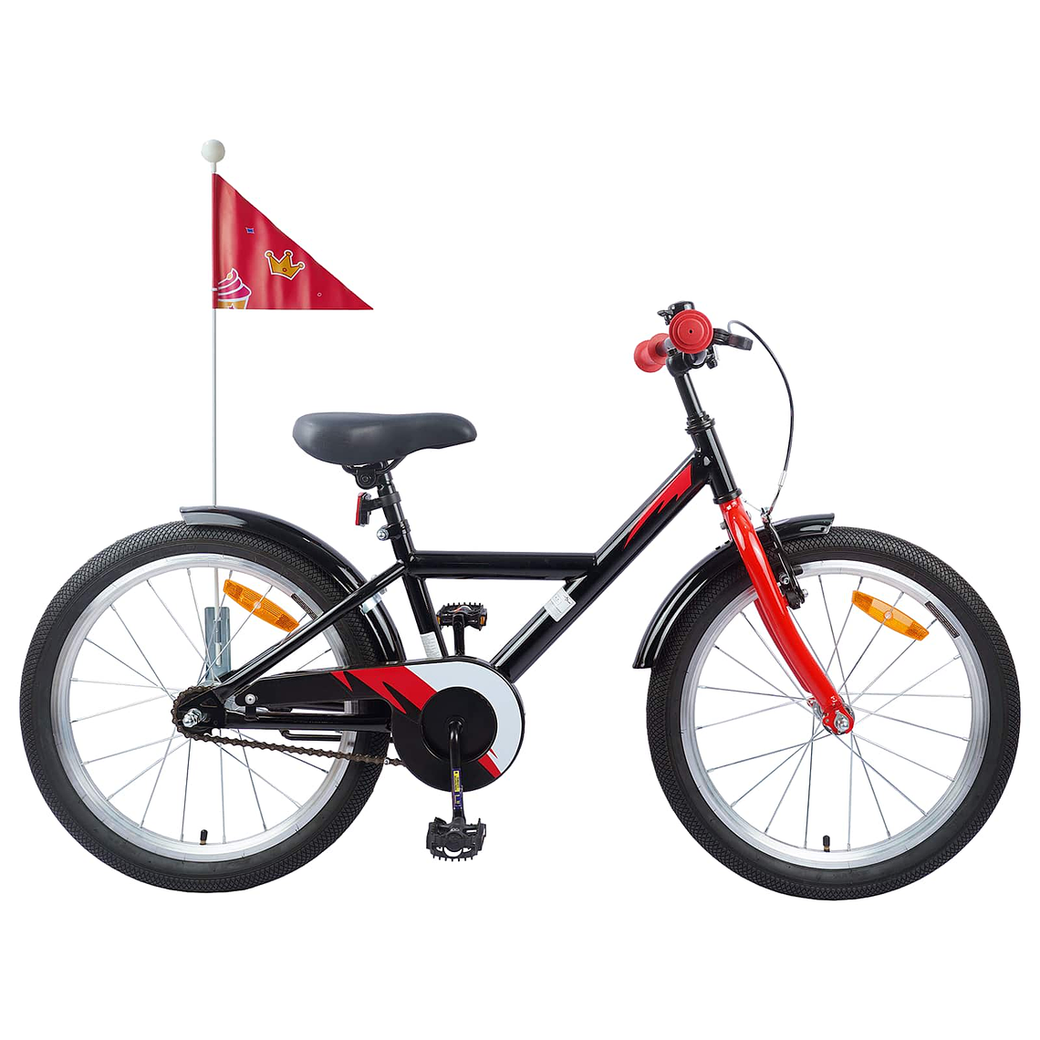 vidaXL Bicicleta Infantil 20 Polegadas para 6-11 Anos Preto 1