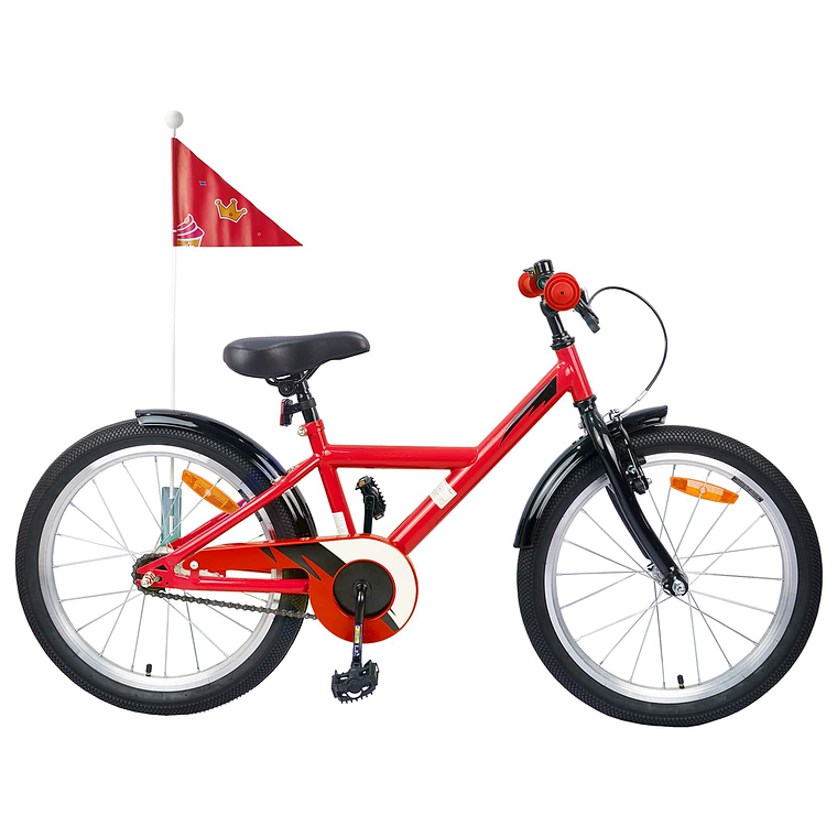 vidaXL Bicicleta Infantil 20 Polegadas para 6-11 Anos Vermelho 1