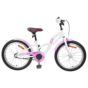 vidaXL Bicicleta Infantil 20 Polegadas para 6-11 Anos Branco