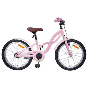 vidaXL Bicicleta Infantil 20 Polegadas para 6-11 Anos Rosa Claro
