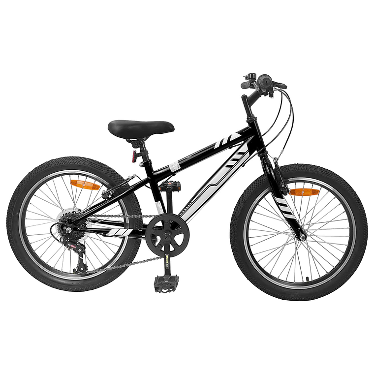vidaXL Bicicleta de Montanha 20 Polegadas 6-Speed para 5-8 anos Preto 1