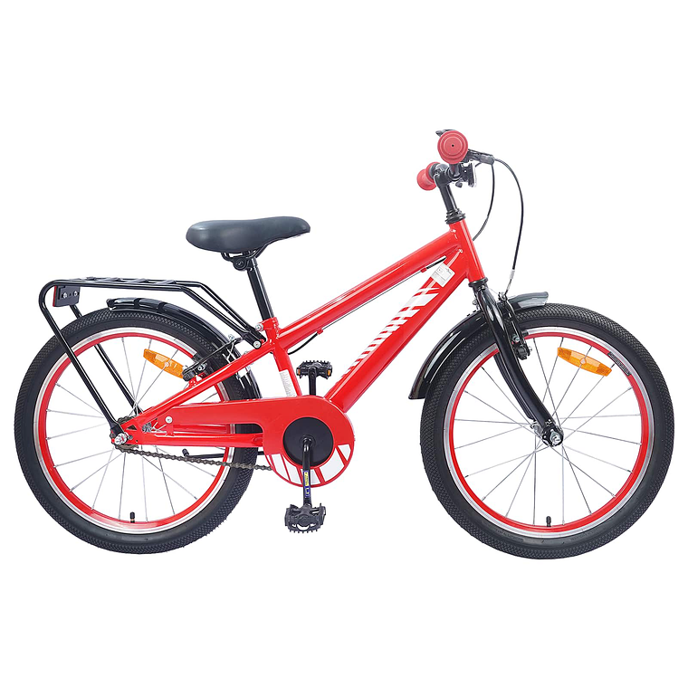 vidaXL Bicicleta Infantil 20 Polegadas para 6-11 Anos Vermelho 1