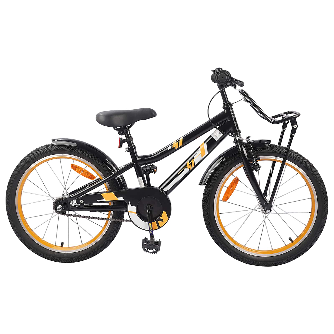 vidaXL Bicicleta Infantil 20 Polegadas para 6-11 Anos Laranja e Preto 1