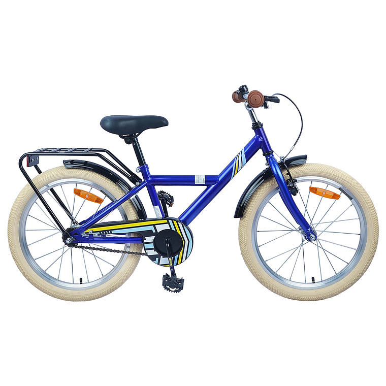 vidaXL Bicicleta Infantil 20 Polegadas para 6-11 Anos Azul Escuro 1